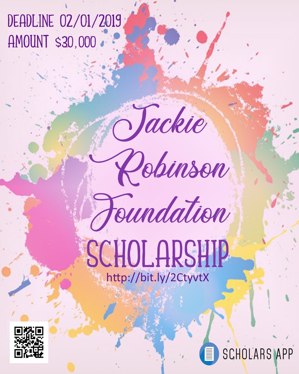 See if you qualify for the Jackie Robinson Foundation Scholarship: 
bit.ly/2CtyvtX

#jackierobinsonfoundation #hawaiischolarship #build #education #studyskills #highschoolseniors #learnmore #inspiring #college #education #scholarship #1millionmission #scholarsapp