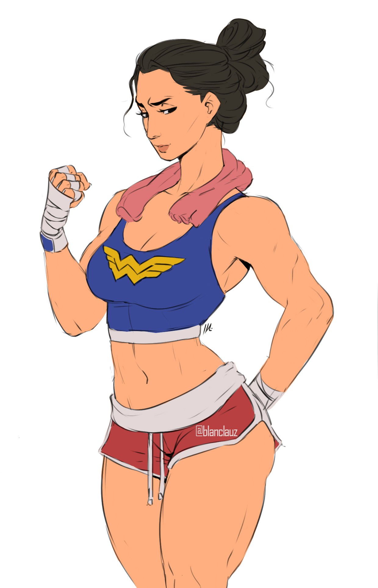 BlancLauz 🔞 on X: WonderWoman's Gym Break >I just tried to replicate  gadot's face by memory #WonderWoman #dccomics t.coQ69Gw5iIRD  X