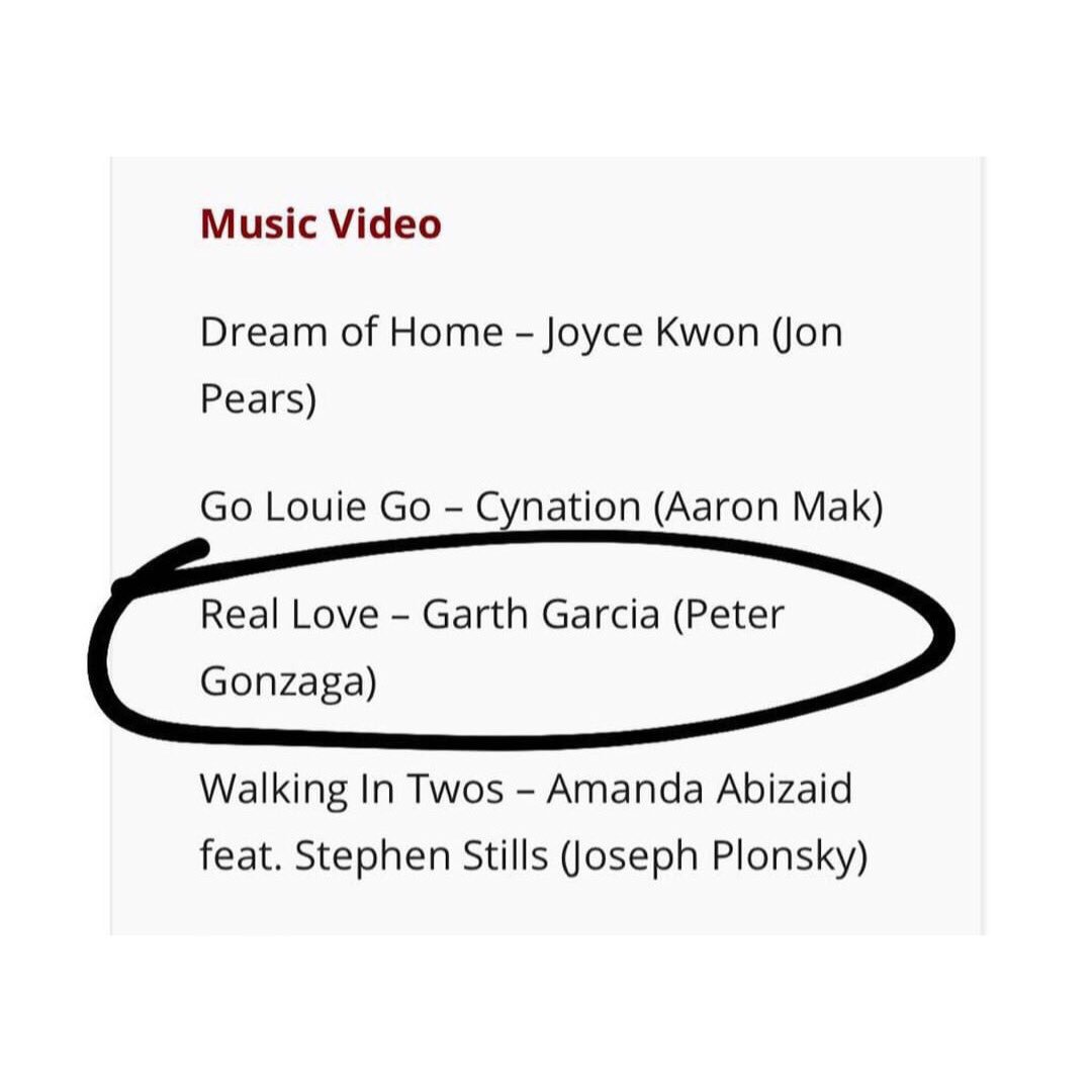 IvoryMusicPH's tweet photo. Congratulations to @pacificrimvideo and @PeterGonzaga, producer and director of @GarthGarcia’s “Real Love”, on being nominated in The Asians on Film Festival 2019 for the Music Video Category!!
Listen to #GarthGarcia’s #WouldntYou on @Spotify_PH
https://t.co/4UCRS5tG04 https://t.co/jdAt0ILs66