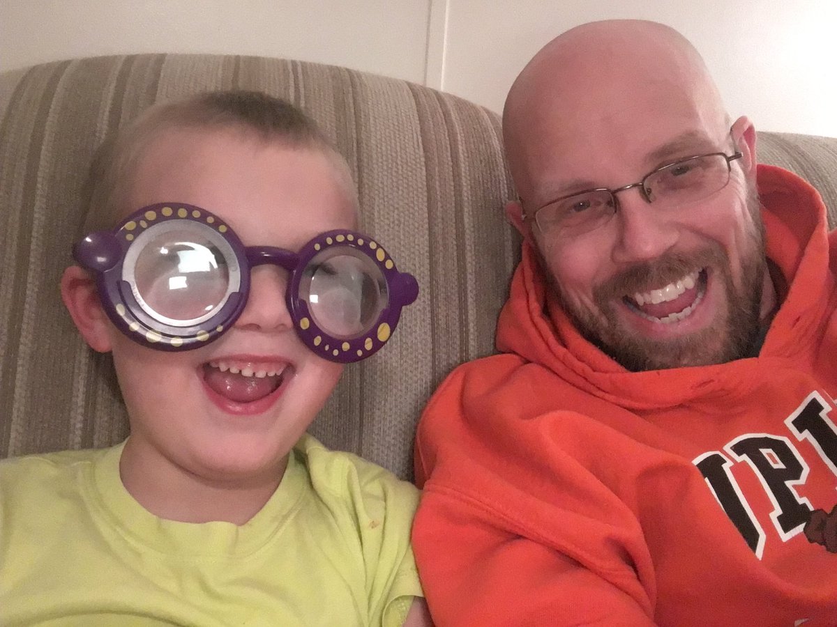 upikechaplain's tweet photo. Hosea rockin out some googly eyes for family game night #breakfun What are you doing over this break? https://t.co/Kwx439Dv0h