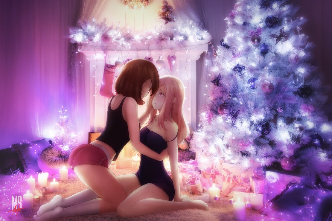 madskillz_arts's tweet photo. A little late Chrismas post. Here's our take on some yuri artwork.

Full-size(4207x2800): https://t.co/e6TFYXGtIB https://t.co/VDlihhAlh6