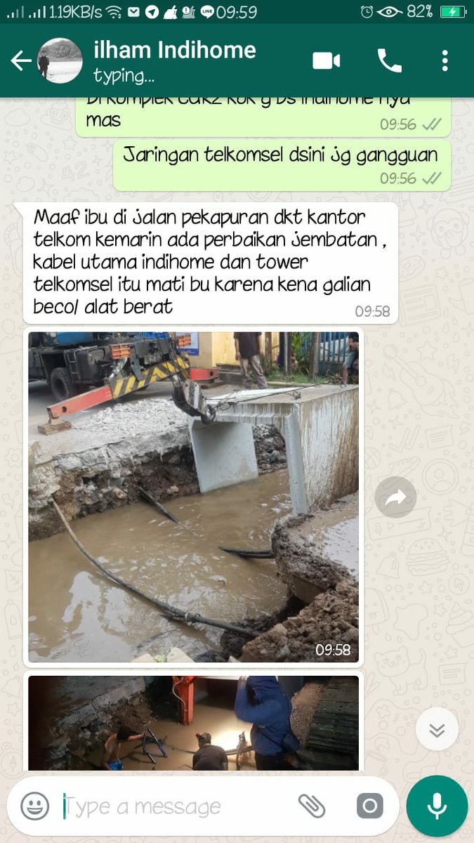 twkfaisal's tweet photo. @TelkomCare ini wa dari rekan telkom area pekapuran. Tolong di speed up ya pak, ini gangguan massal dan banyak cust yg terkena dampak nya https://t.co/p8Y5lG4Soq