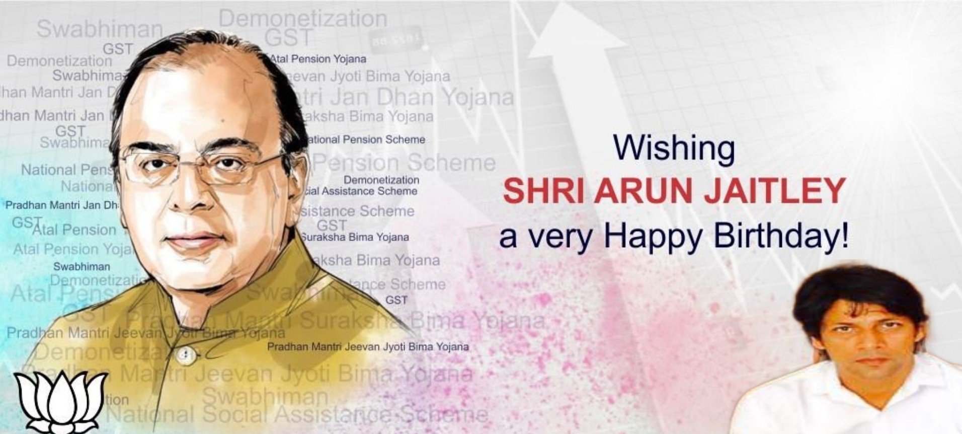 Wishing you happy birthday minister of India Shri Arun Jaitley may god bless you good health and long life 