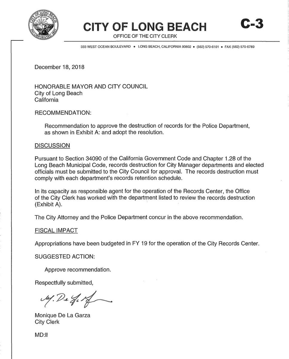BLMLBC's tweet photo. Audacity of City of LongBeach ๐ก quietly snuck council approval to destroy 23 years of POLICE ABUSE records. 2 weeks before #SB1421 "Right To Know" gives public access to these records. Council approved the historic erasure. #StopLBPD
#LBPDDestroyingEvidence @Blklivesmatter https://t.co/bqMh6qT7Vb