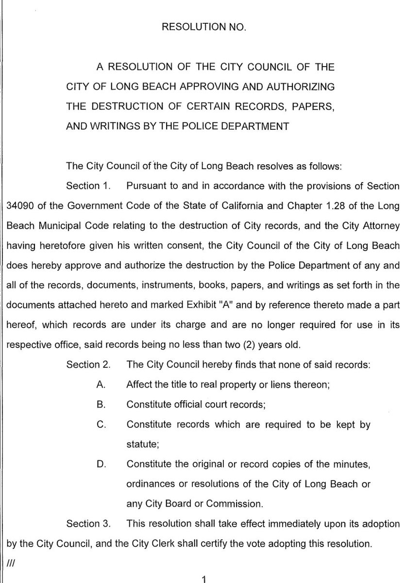 BLMLBC's tweet photo. Audacity of City of LongBeach ๐ก quietly snuck council approval to destroy 23 years of POLICE ABUSE records. 2 weeks before #SB1421 "Right To Know" gives public access to these records. Council approved the historic erasure. #StopLBPD
#LBPDDestroyingEvidence @Blklivesmatter https://t.co/bqMh6qT7Vb