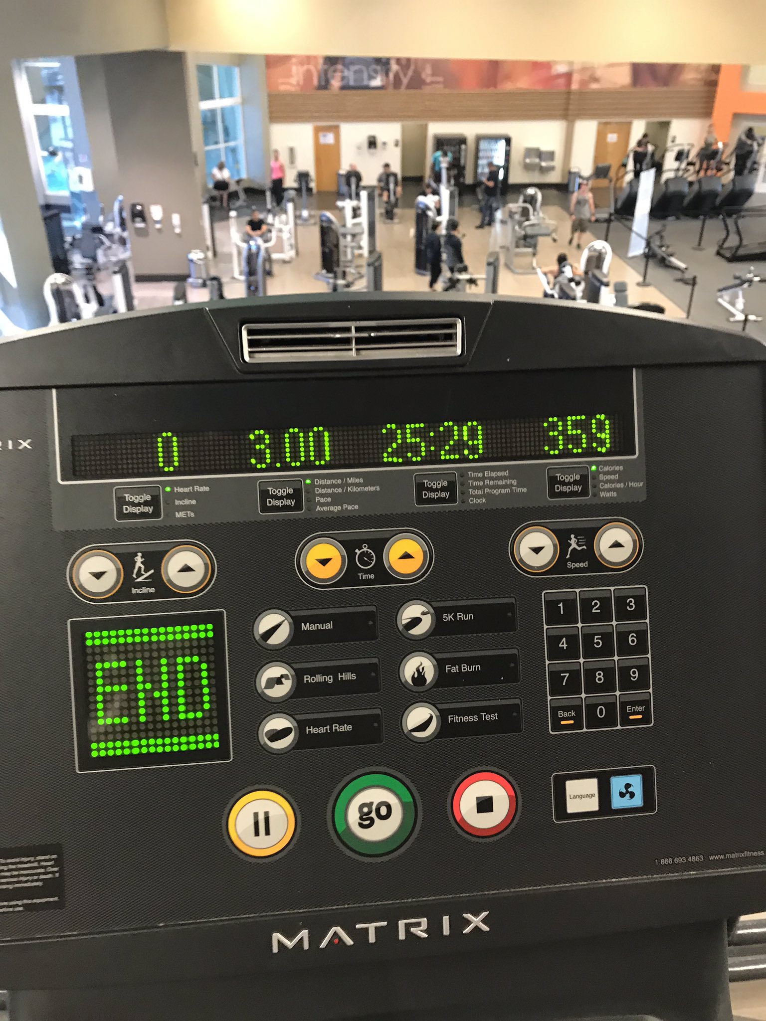 3 miles 2025 on a treadmill