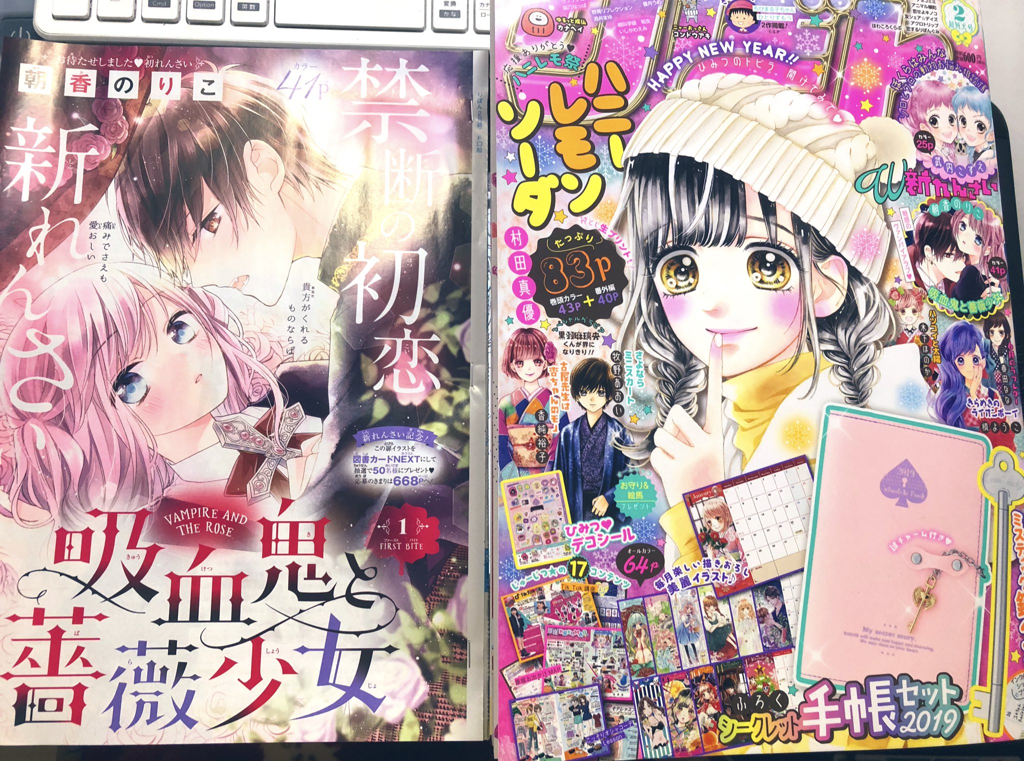 朝香のりこ 吸バラ 発売中 お知らせ 今日発売のりぼん2月号から 吸血鬼と薔薇少女 という漫画を連載させて頂きます 色々と恐れ多すぎて緊張ですが年末年始のお休み期間にでも是非