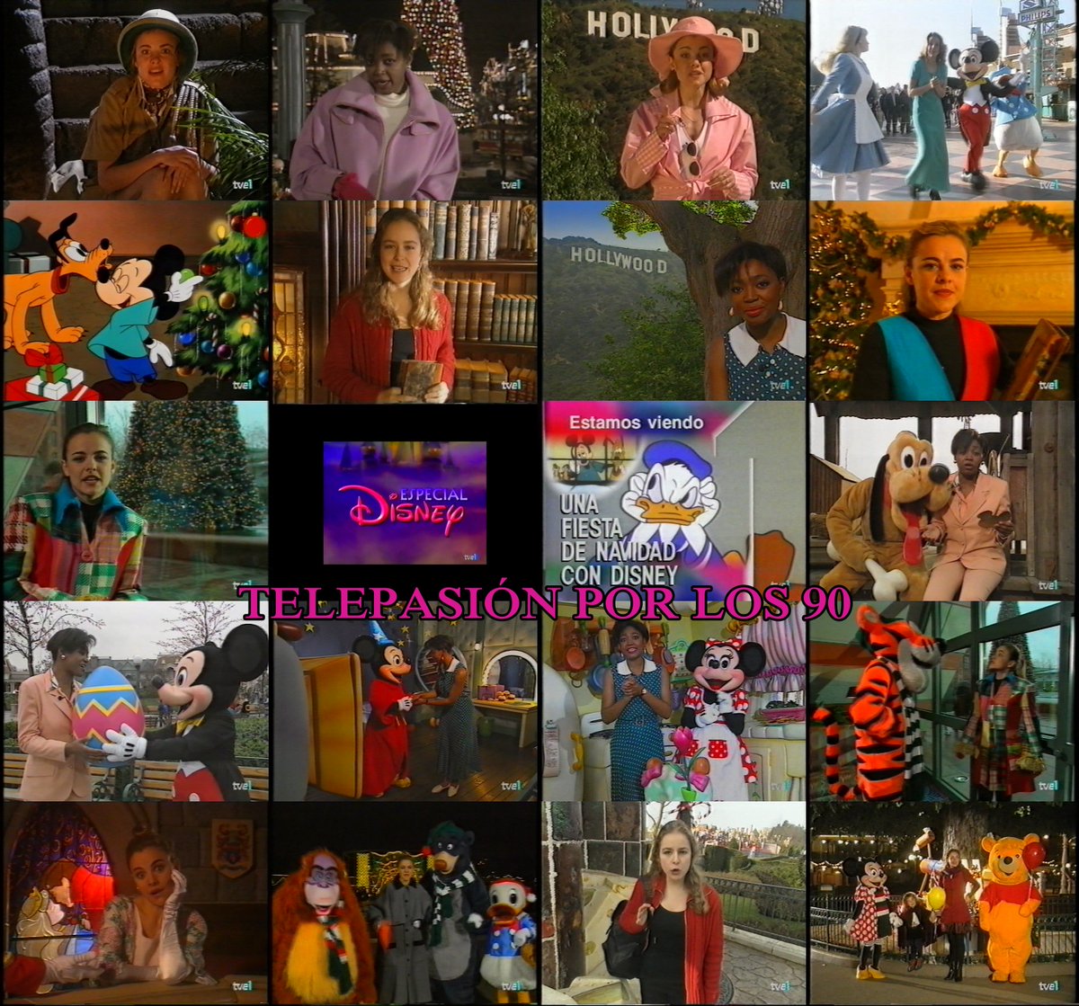 MiguelHerreroSJ's tweet photo. Qué gozada haber repasado en VHS tantos especiales Disney de los 90. Con Francine, Ángeles Martín, Silvia Abascal, Mónica Aragón, Nuria Roca... 
Si te gusta la tele retro, estos Reyes regálate nuestro libro TELEPASIÓN POR LOS 90... https://t.co/X4li6W7tPD