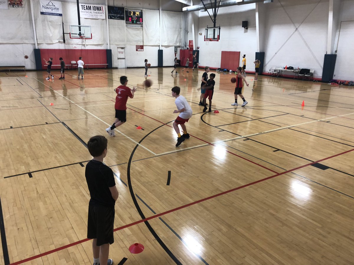 2nd and final day of Winter Break Skills Clinic in Iowa City! Very simple...we asked they give their best, give energy (hi 5’s) and they have fun! Thanks to a great group in Iowa City! Cedar Rapids you are on the clock...see ya tomorrow!