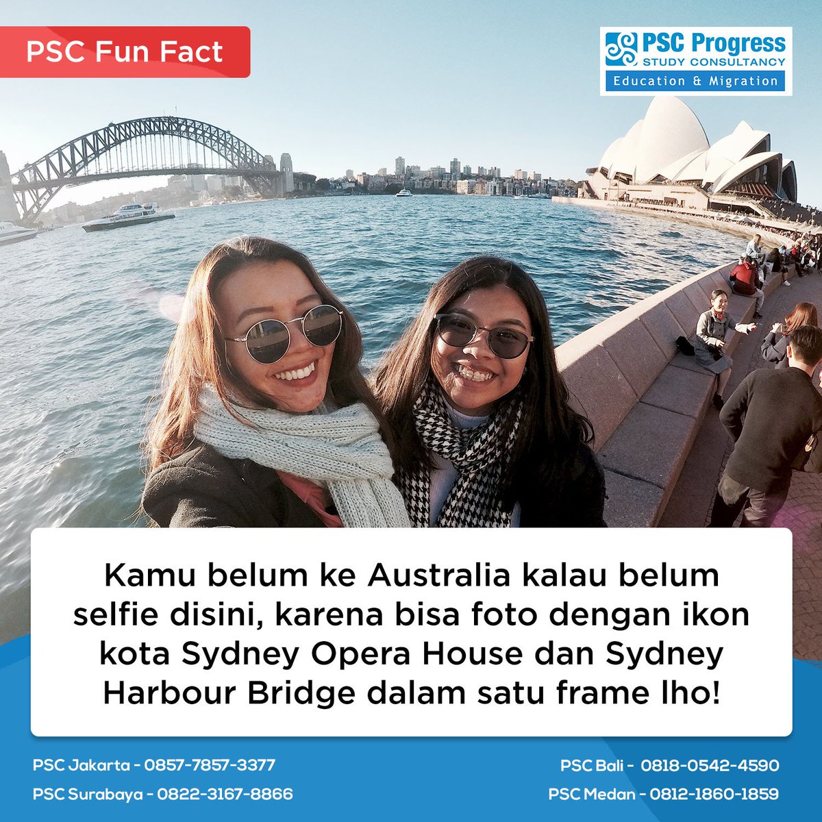 progress_id's tweet photo. Kamu belum ke Australia kalau belum selfie disini, karena bisa foto langsung dengan ikon kota Sydney yaitu Opera House dan Sydney Harbour Bridge dalam satu frame lho! #VisitAustralia https://t.co/bymV0luUzQ