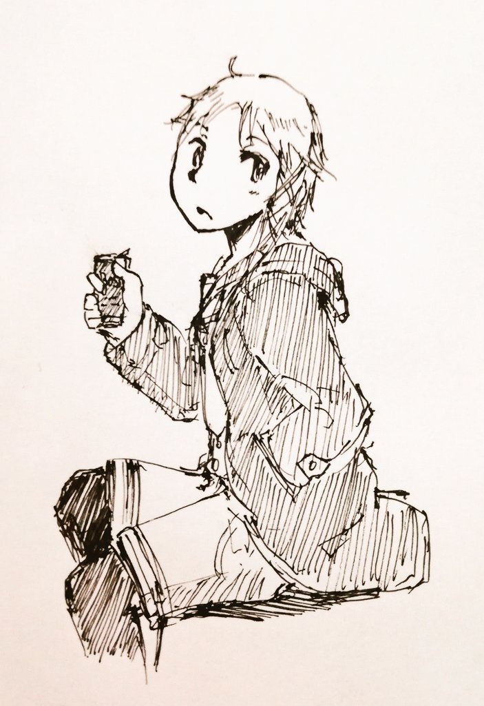 @KOTO3213 なんかVをこそっと横から覗いたりななめ下からチラ見したりしてますねあんまり着いていけてないけど! 今年ぜんぜん絵描けてなくてあれだったので(職場で)(勤務時間中に)描いた由良おくん置いておきますね そんやまさんめっちゃ語ってみたい気になるので今度誘って!!!来年も宜しくお願いします! 