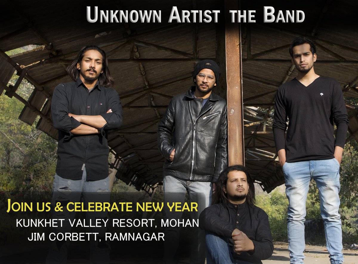 unknownartisttb's tweet photo. Ramnagar, it's been a while! Unknown Artist the Band live at Kunkhet Valley Resort on 31st December.
.
.
.
#uatb #unknownartisttheband #chalchalehum #awarasa #stillunknown #newyearnight https://t.co/RU49sdopSh