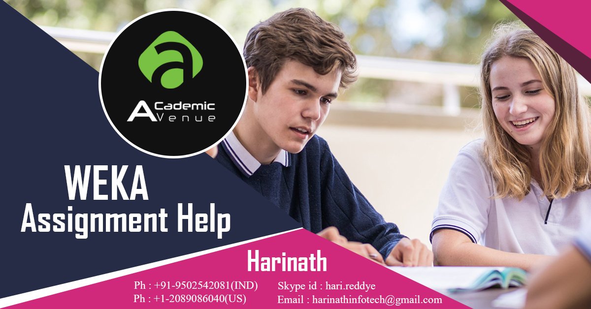 academic_avenue's tweet image. j.mp/2NQwEle
#AcademicAvenue provides the best online #WEKAAssignmentHelp. We have qualified professionals & experienced tutors and who can assist students with the assignments.
#WekaMachineLearning
#WekaAssignmentAssistance
#WaikatoEnvironmentForKnowledgeAnalysis