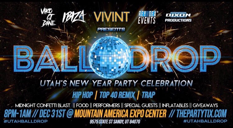loganwoodhouse's tweet photo. Can’t wait to end the year right 🤩 #UtahBallDrop https://t.co/UHCBWbf2RL