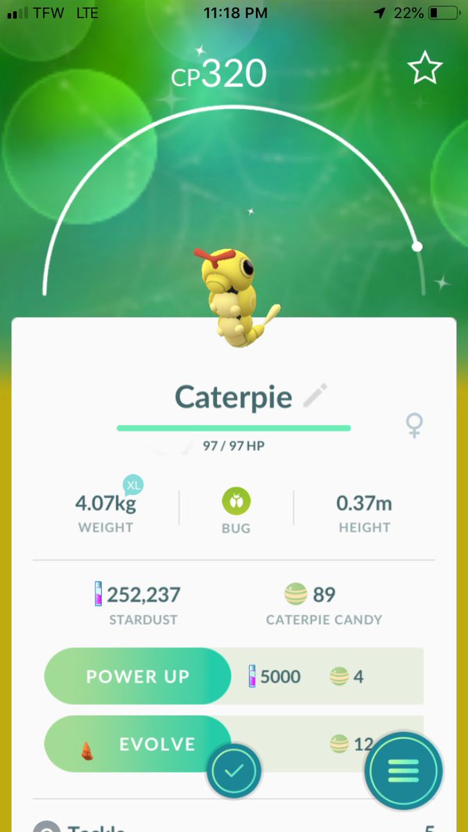 SirBlazin420's tweet photo. Shiny caterpie #2 of this Xmas event and #5 total   #sanfran #offthepier #redball #unofficialshinymaster https://t.co/cj1QnB2S9j