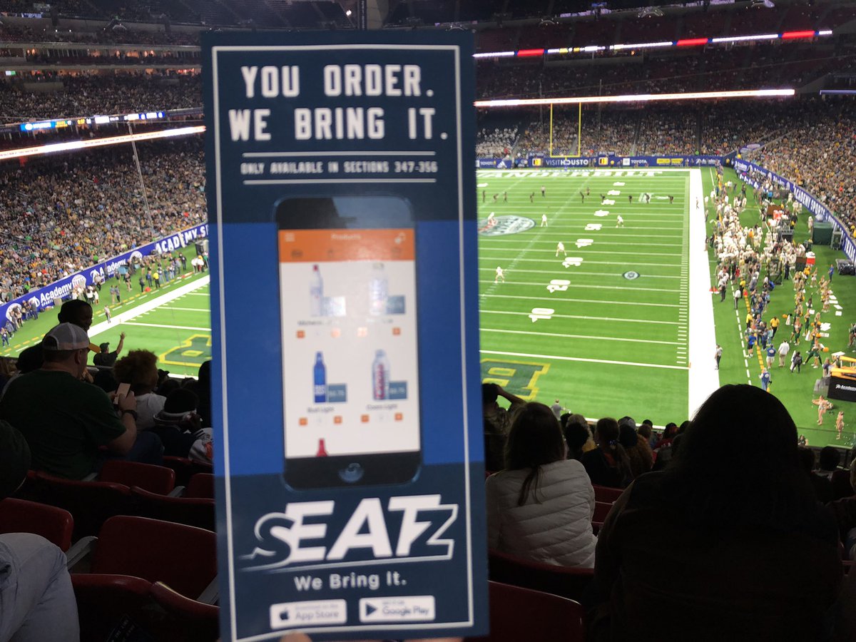 This is legit. Love seeing @myseatzapp at the @TexasBowl #GameChanger #TexasBowl