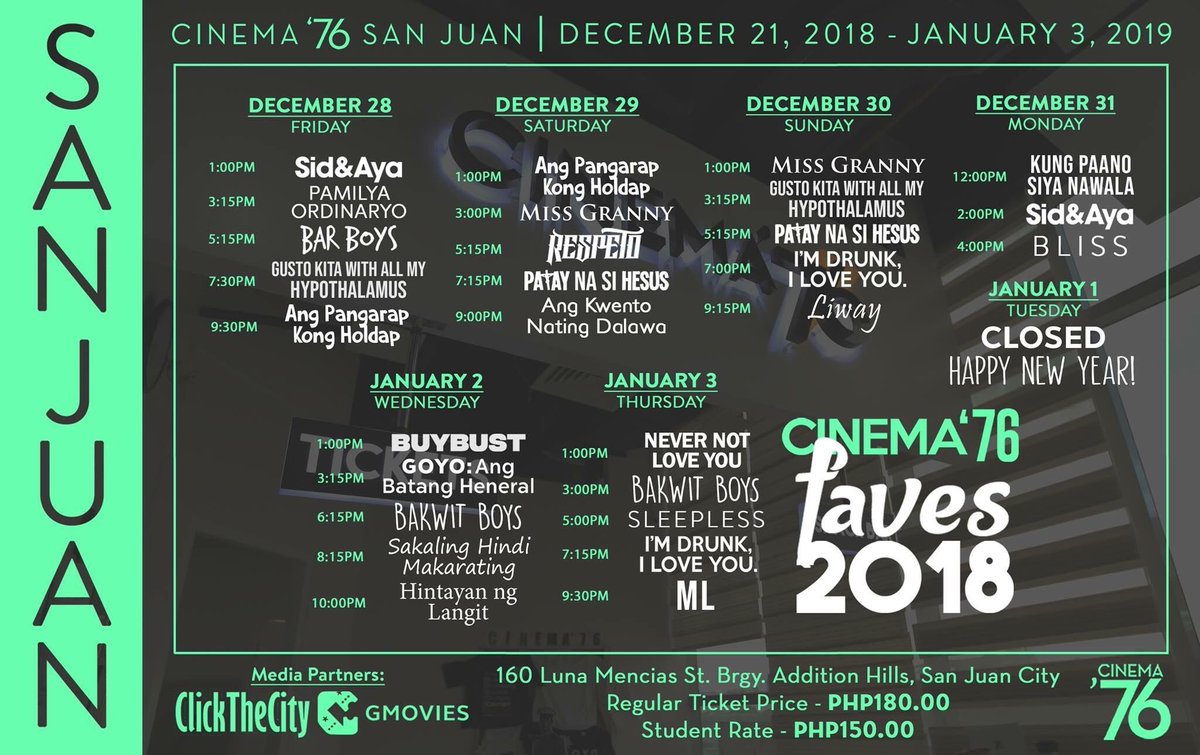 MavxProductions's tweet photo. Bitin ba ang Pinoy film experience mo ngayong 2018? Pwede pang ihabol ang movie marathon! #AngPangarapKongHoldap still showing at @cinema76fs #SupportFilipinoFilms https://t.co/IqpwSlaZxL