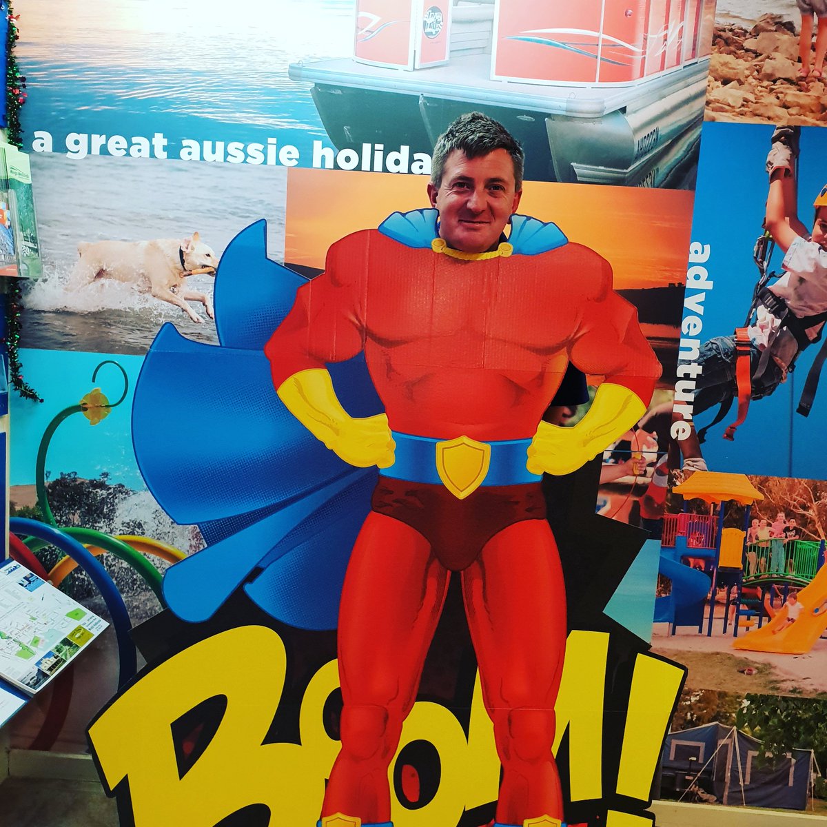 Gr8Holiday's tweet photo. Our superhero is ready for New Years! #NewYearsEve #superhero https://t.co/XBo5EMPjeq