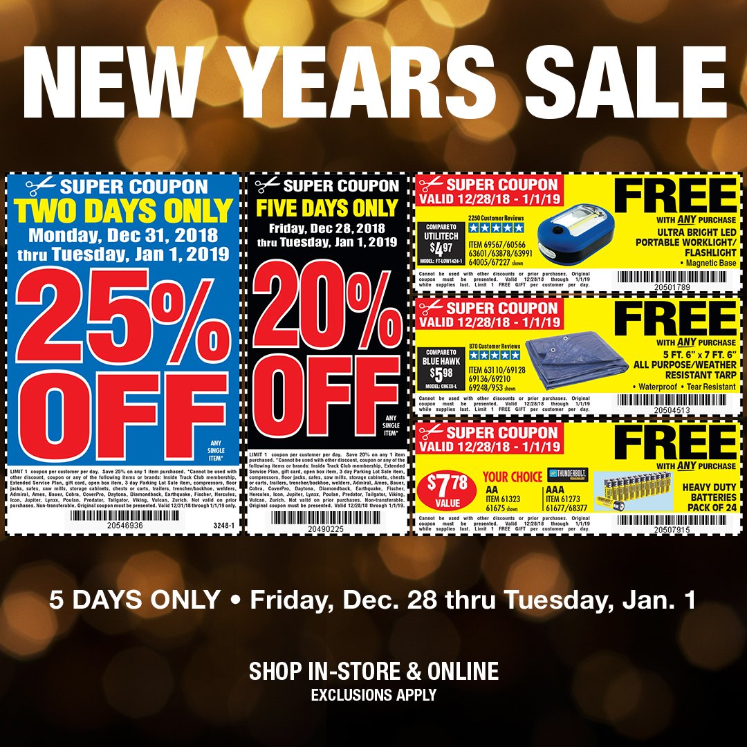 harbor freight new years day sale