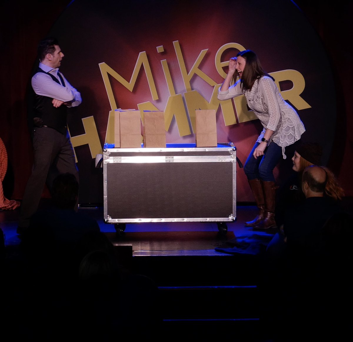 officialhammer's tweet photo. Tonight’s show #comedy #magic #comedian #magician @4QueensLV @FSELV #vegas #show #funny #gethammerd https://t.co/41VEC43WXq