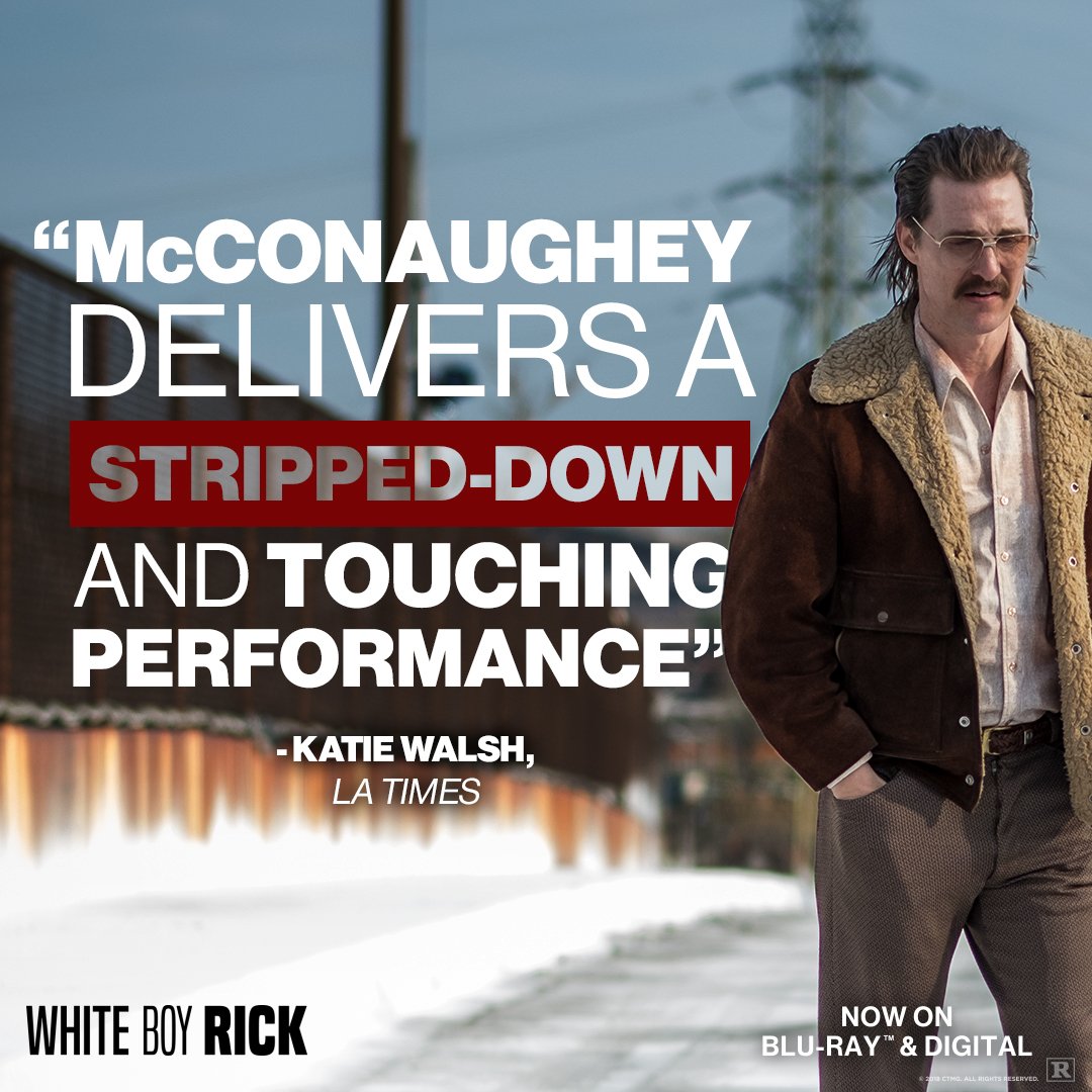 You won’t be able to look away. Watch Matthew <a href="/McConaughey/">Matthew McConaughey</a> in #WhiteBoyRickMovie, based on the true story so shocking it must be seen to be believed, on Blu-ray, &amp; Digital today! sonypictures.us/CPwK72