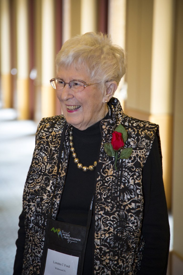 NPSymposium's tweet photo. We would like to wish Loretta Ford a very Happy Birthday. Your vision, leadership and inspiration have resulted in more than 248,000 licensed Nurse Practitioners in the U.S. today! https://t.co/E7cyYHAyyB