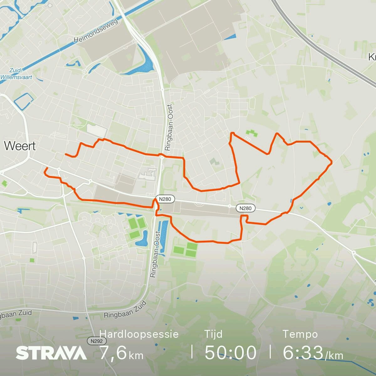 Bekijk mijn hardloopsessie op Strava: strava.app.link/EOkLlw9U0S