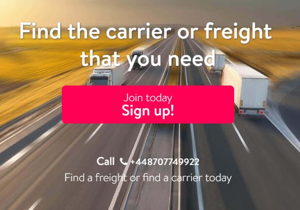 More than 200,000 freight offers instantly available!
Close a deal in less than 1 minute. Find a freight or find a carrier today: zurl.co/amXv
#Teleroute #FreightExchange #Shippers #Carriers #Freight #Transportation