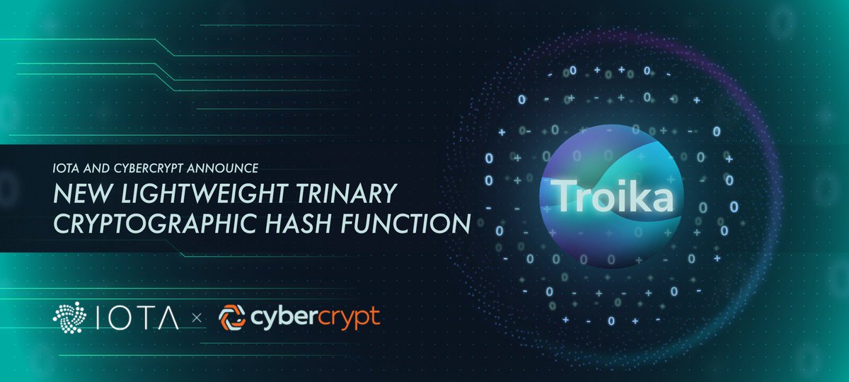 Gabriela_Jca's tweet photo. In this week's delivery of @IOTAHispano, we bring you a brief summary of the new Lightweight Trinary Cryptographic Hash Function called #TROIKA that was developed by #CYBERCRYPTO for @iotatoken. Have a nice last Friday of 2018!
https://t.co/dN5gr6RzDH https://t.co/nC9Qd55n2E