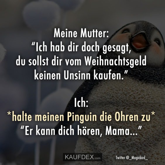 Kaufdex On Twitter Meine Mutter Ich Hab Dir Doch Gesagt