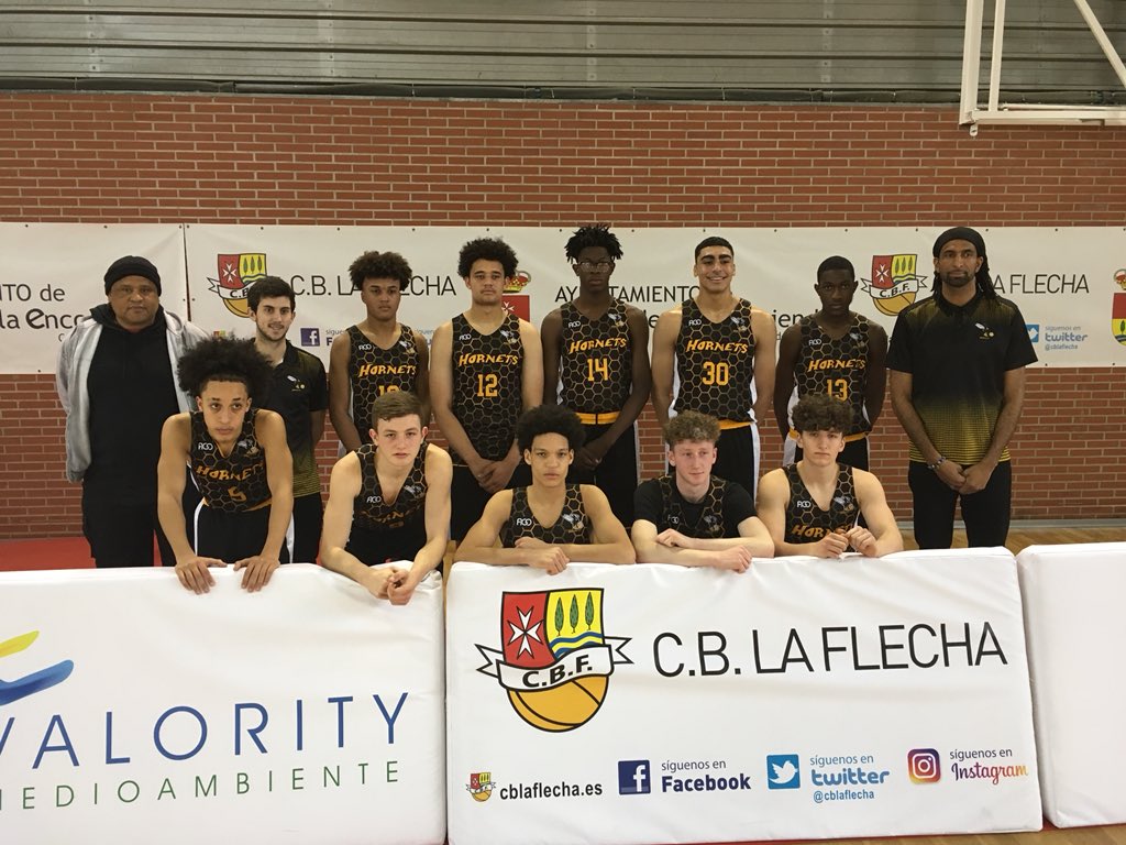 BucksHornets's tweet photo. Hornets U18 UK Select off to a great start in Spain v C.B. La Flecha with a 73-50 victory 💪🏾🏀🐝 https://t.co/A8e4etm4ub