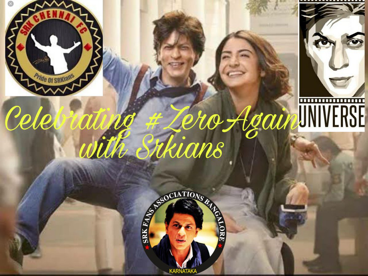 SrkFCMPL's tweet photo. Our Team @Srk_bangalore #Zero Watching Today Again #ZeroInCinemas With. @SRKUniverse & @SRKCHENNAIFC
First Time 3 Biggest #SRK Fans Clubs Cooming Together To Watch A Movie #Zeroagain https://t.co/CQ4XHmHKJc