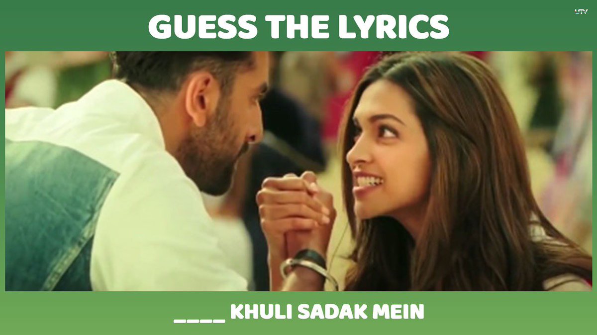 Aaya hi nahi akkal mein ki bhaage hum ya #guess kare, toh socho na… #GuessTheLyrics #DeepikaPadukone @DeepikaPadukone