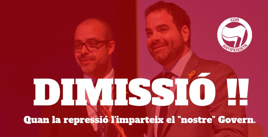 CDRTrrssaEst's tweet photo. 🔴 Cada cop que sortim al carrer, @mossos ens encapsulen i colpegen.

👉 Per això demanem la dimissió del conseller @MiquelBuch i del director @AndreuJoanM 

🔴 No volem discursets de @QuimTorraiPla mentre que la seva policía reprimeix al poble‼️

#BuchDimissió #MartínezDimissió https://t.co/EtU4If6a2q
