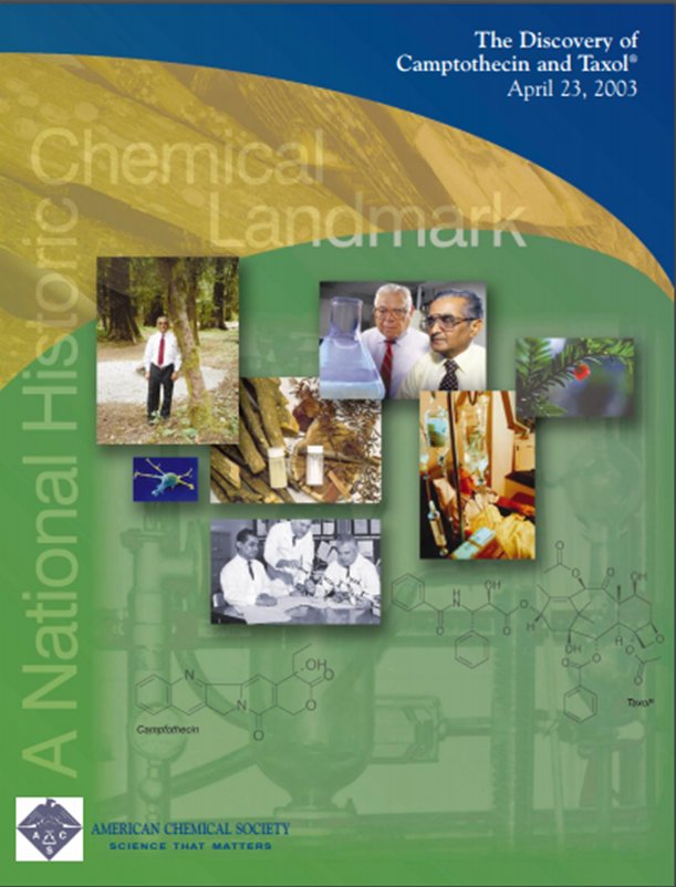 1. MCWani was the co-discoverer of anti-cancer drugs Taxol and camptothecin that r a gold standard in treating ovarian, breast, lung& colon cancers. He has got many awards lk the Bruce F. Cain Memorial Award by AACR. He has more than 128 research papers to his name&>5000citations