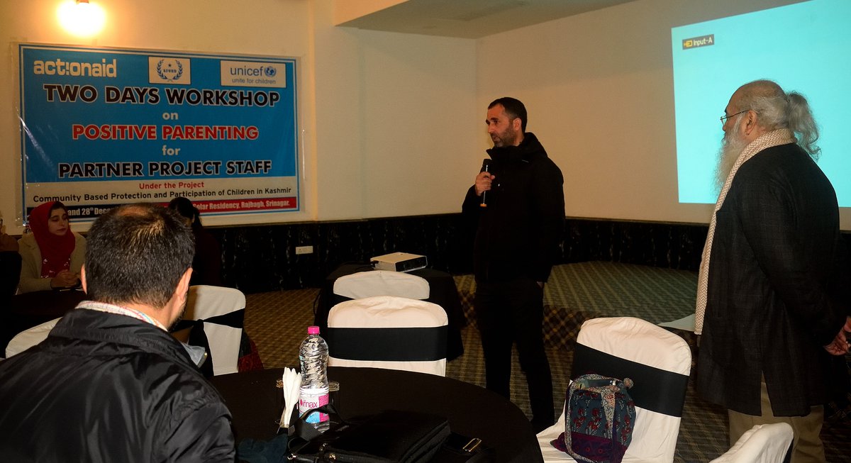 CFSKashmir's tweet photo. Two days workshop on "positive parenting" under the project  “Community based Protection and participation of children in Kashmir”@ActionAidIndia @UNICEFIndia https://t.co/cT0H3bmDud