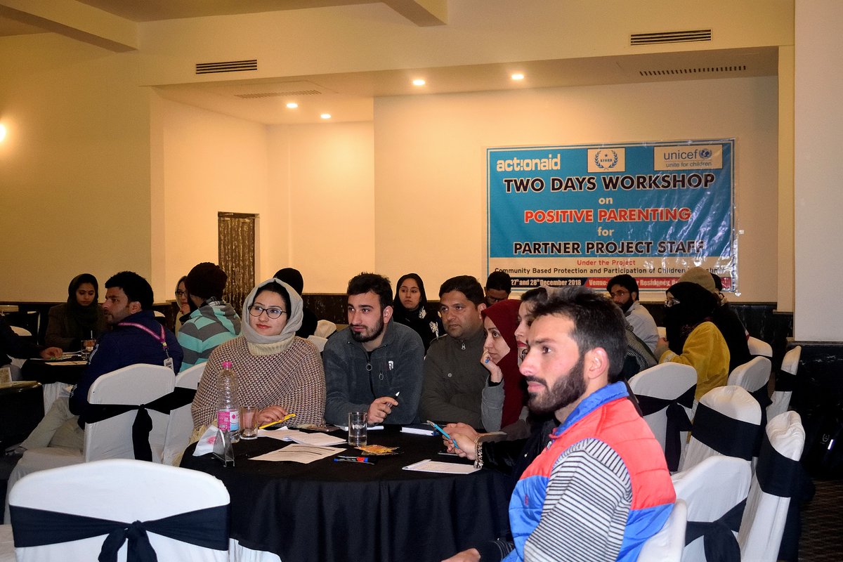 CFSKashmir's tweet photo. Two days workshop on "positive parenting" under the project  “Community based Protection and participation of children in Kashmir”@ActionAidIndia @UNICEFIndia https://t.co/cT0H3bmDud