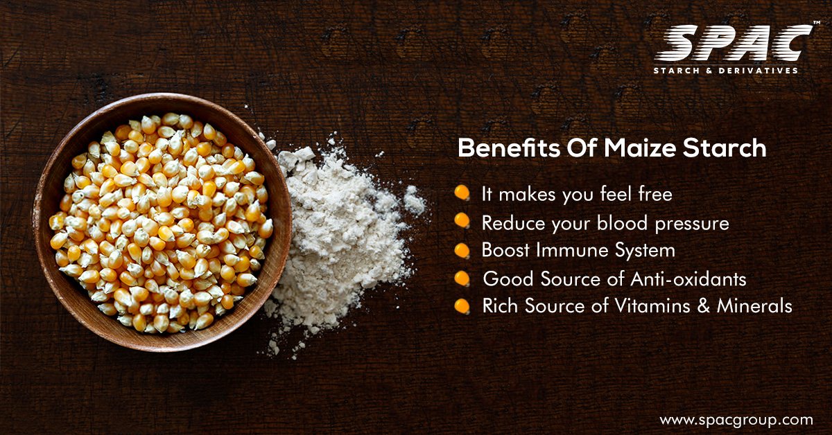 SpacStarch's tweet photo. Maize starch has a number of health benefits owing to which they are consumed on an exclusive scale throughout the country.

Check out the benefits and contact us for orders @SpacStarch - https://t.co/EL7VjeKAZe

#SPAC #Starch #Food #Tapiocastarch #Maizestarch #Pharma #Paper https://t.co/kx9LPbpLpG