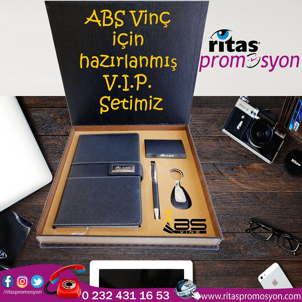 ritasreklam's tweet photo. Abs Vinç İbrahim Gidici ; için hazırlanmış #VIP setimiz.
Ritaspromosyon, Promosyondaki adresiniz;
🌍 https://t.co/O8zAFi5Rxz ☎️ 0232 4311653
#cuma #HayırlıCumalar #GeleceğeBakıyoruz #RoboskiKatliamı7YılOldu #promosyon #promosyonizmir #izmir #vipset #promosyonürünler https://t.co/doxPCDotdV