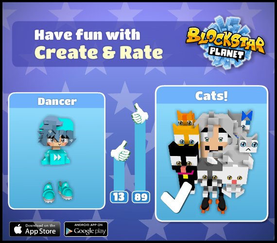 on Twitter "Create and Rate is now available on