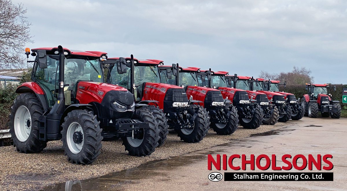 Stalhameng's tweet photo. ** FORM AN ORDERLY QUEUE **
Some of our @CaseIH_UK_IRE tractors lined up and ready for their new owners. Some fantastic machinery on show here! 👊 https://t.co/zyS1efy7ZU