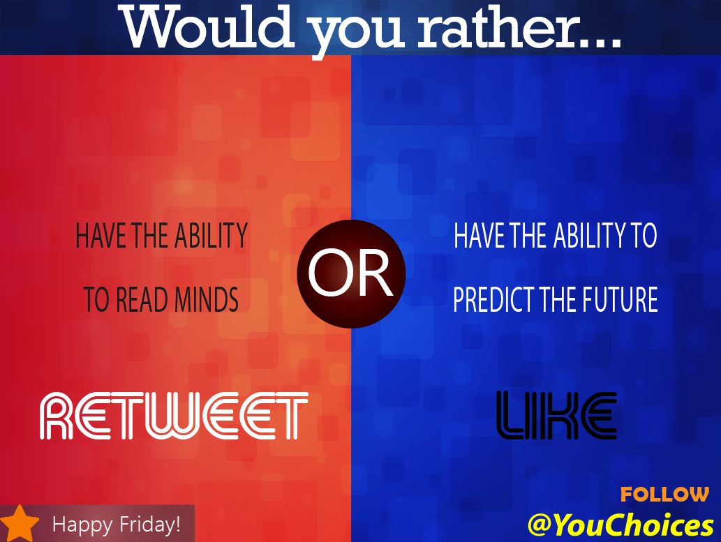 YouChoices's tweet photo. Minds or future? https://t.co/K8Jf6umNpN