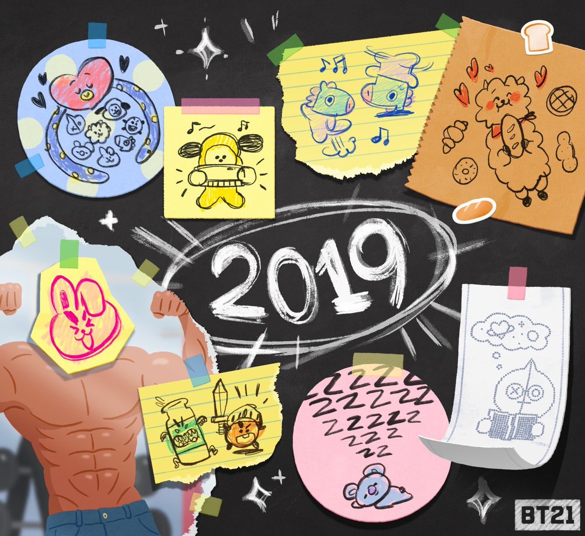 New Year, New Plan 😏
#What_you_could_not_have_imagined 
#Year2019 #NewYearsResolution #BT21
