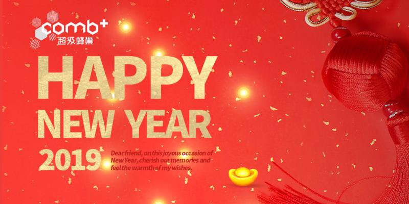 The COMB+ team wishes everyone a very Happy New Year 2019 ✨ 新年快乐 🎉🎊