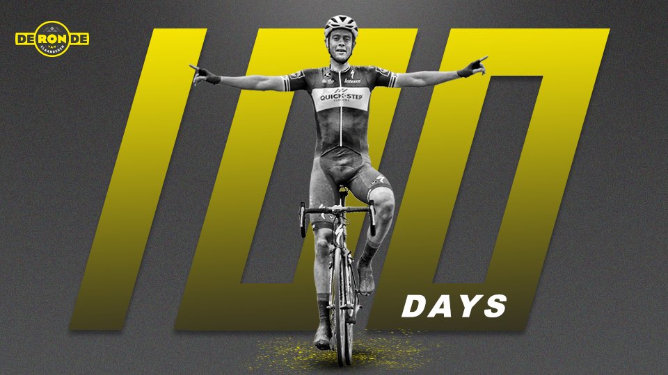 There’s nothing quite like the first Sunday of April. Flanders Finest, only 💯 days away. #RVV19