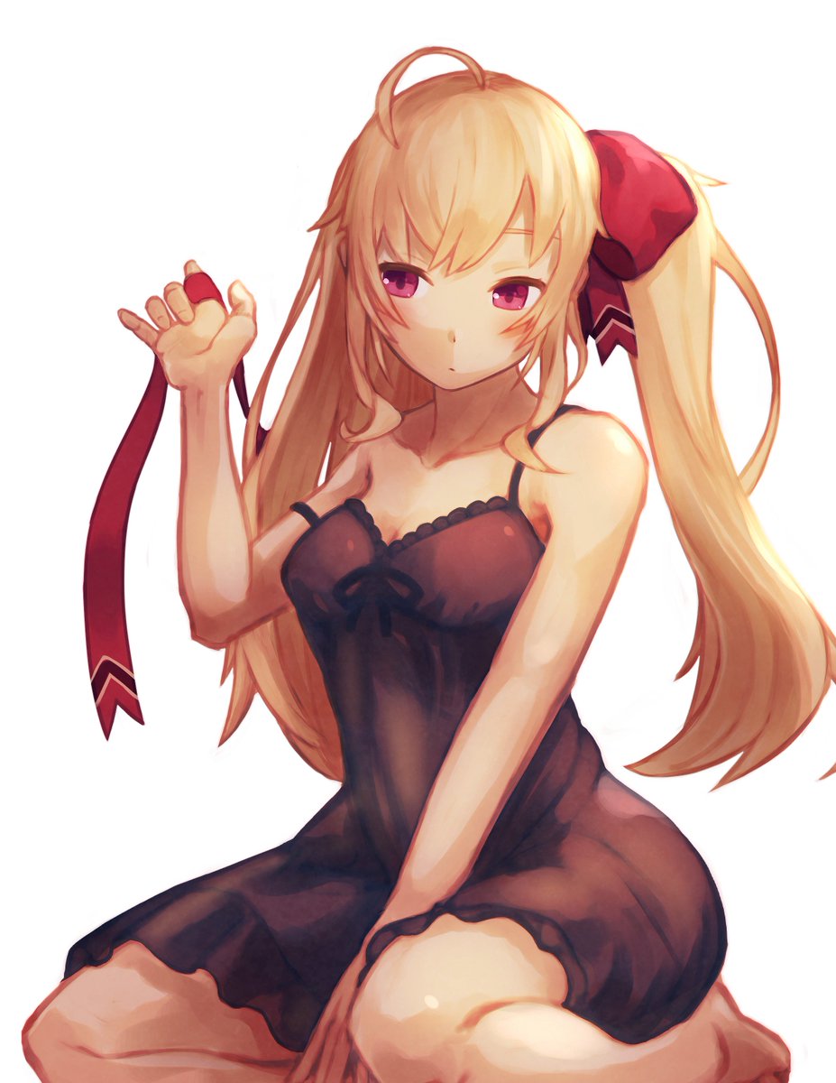 鷹宮リオン 「#リオンあーと 
りりりコラボよりネグリジェリオン様。
尊様とお泊りする絵も描き」|あるびののイラスト