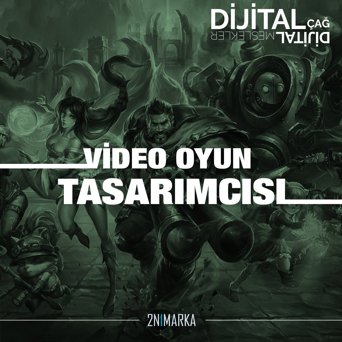Mesleğimle de çağa ayak uydurmak istiyorum diyenler 😎👇
Oyun Tasarımcıları oyun yaratmak için yaratıcılık, teknik beceri ve oyun tutkularını birleştirirler. Oyun oynamayı seviyorsanız ve oyun programlama alanında çalışmaktan keyif alıyorsanız bu alan tam sizlik 👍

#2n1marka