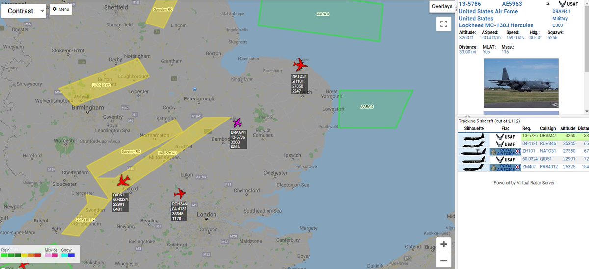 AvEcuadorRT's tweet image. RT @rocketron101: USAF MC130J Herky DRAM41 [13-5768] up from Mildenhall @ 10:05 hrs (Deps: 250.300). #PiAware #avgeek