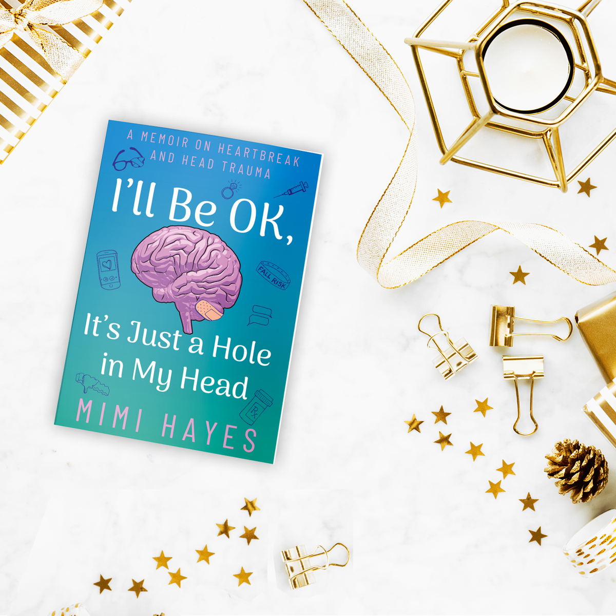 Animal_Media's tweet photo. Humor, heartache and a ... head injury? #IllBeOkItsJustAHoleInMyHead combines those three elements for a memoir by Mimi Hayes that will give you all the feels! https://t.co/9RLzGEzb4b https://t.co/Agqj1ECKeD