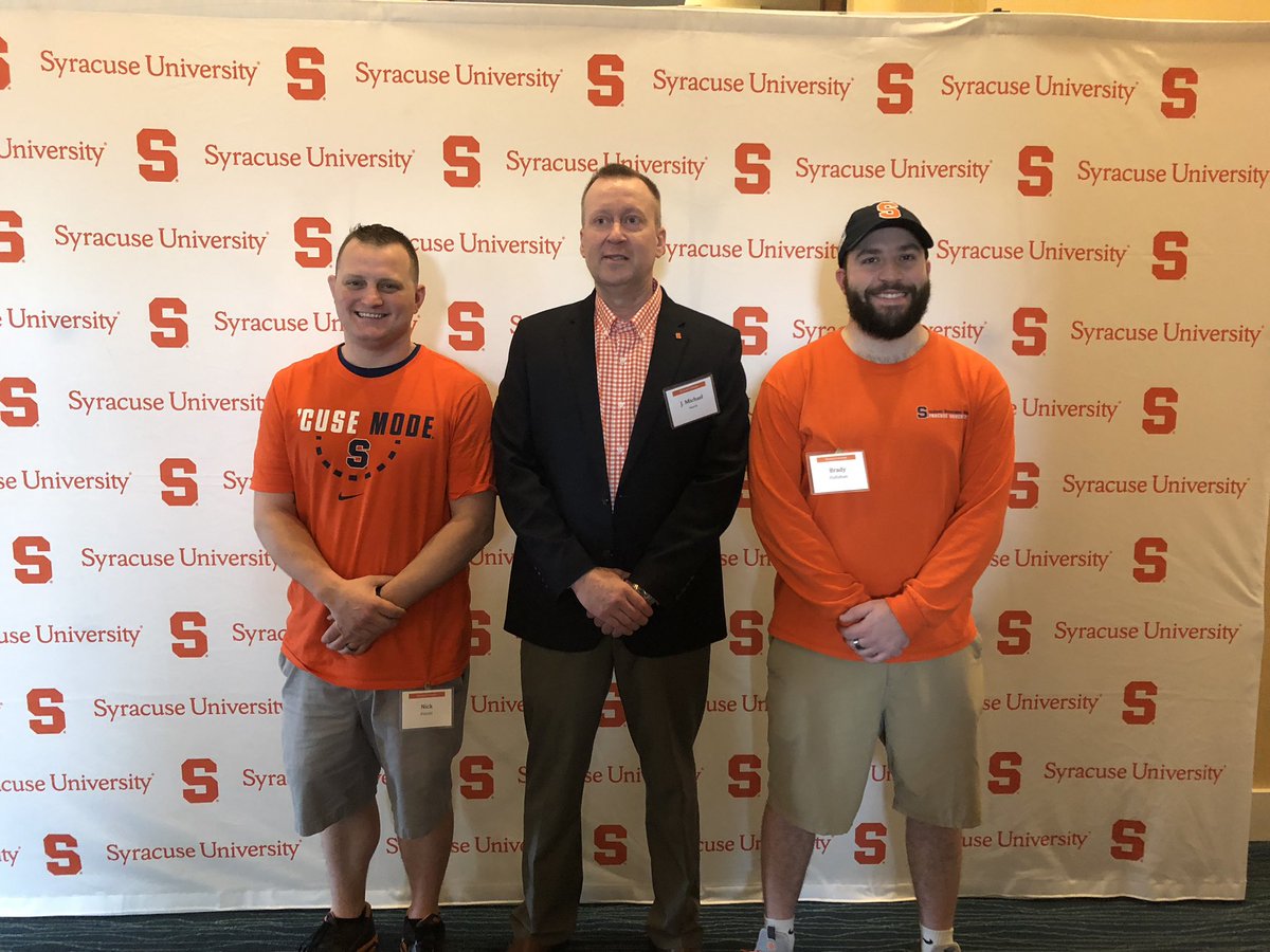 IVMF at Syracuse University (@ivmfsyracuseu) on Twitter photo Starting off our morning at the <a href="/SyracuseU/">Syracuse University</a> donor brunch. Our #CuseForTroops winners met <a href="/DrMikeHaynie/">Mike Haynie</a> and Ted Lachowicz - one of the donors who made their trip to Orlando possible! #CWBowl #OrangeNation #OrangeInOrlando <a href="/SyracuseOVMA/">Syracuse University OVMA</a> <a href="/Cuse/">Syracuse Athletics</a> <a href="/CuseFootball/">Syracuse Football</a> Starting off our morning at the <a href="/SyracuseU/">Syracuse University</a> donor brunch. Our #CuseForTroops winners met <a href="/DrMikeHaynie/">Mike Haynie</a> and Ted Lachowicz - one of the donors who made their trip to Orlando possible! #CWBowl #OrangeNation #OrangeInOrlando <a href="/SyracuseOVMA/">Syracuse University OVMA</a> <a href="/Cuse/">Syracuse Athletics</a> <a href="/CuseFootball/">Syracuse Football</a>